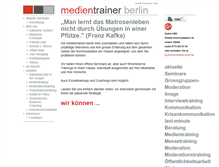Tablet Screenshot of medientrainer-berlin.de